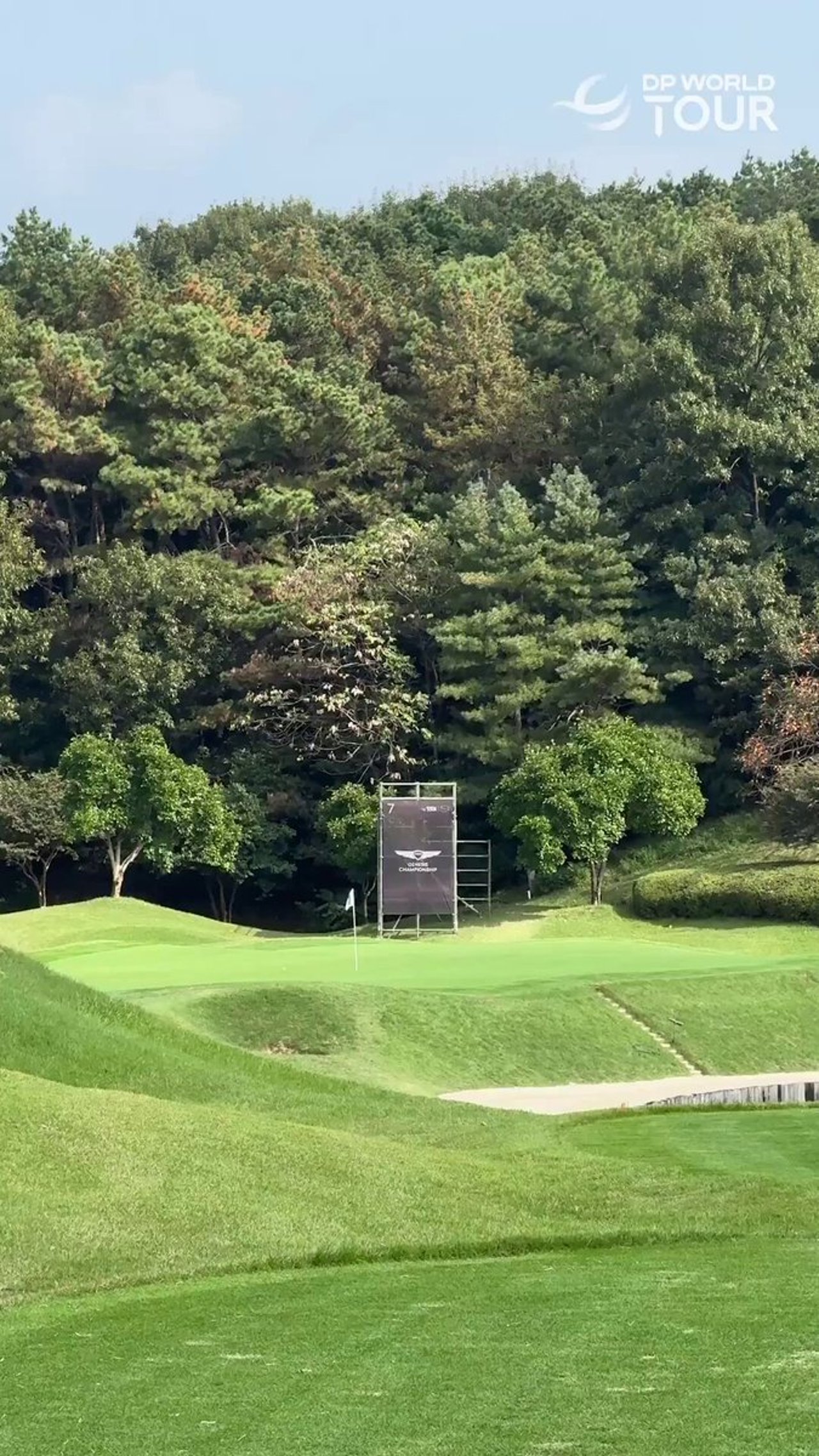 Das 7. Loch beim Genesis Championship: 221 Yards Par 3 im Fokus - (@DPWorldTour)