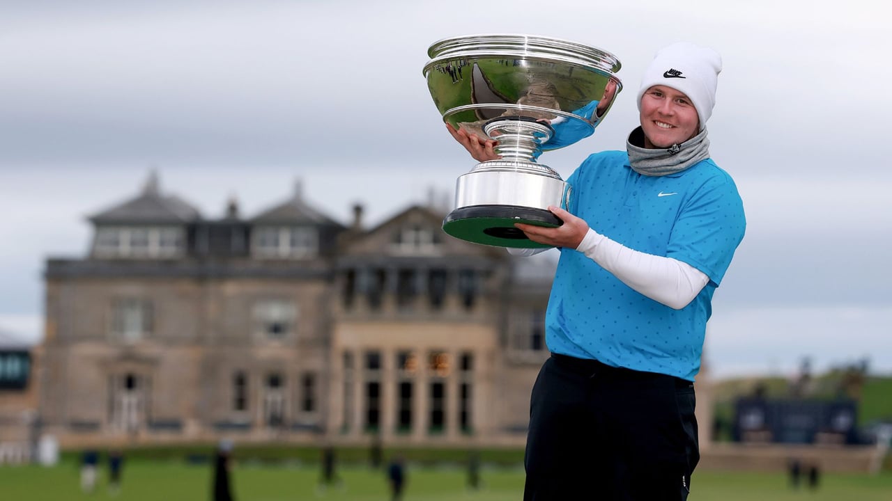 Robert MacIntyre feiert bei der Alfred Dunhill Links Championship der DP World Tour einen historischen Heimsieg. (Foto: Getty)