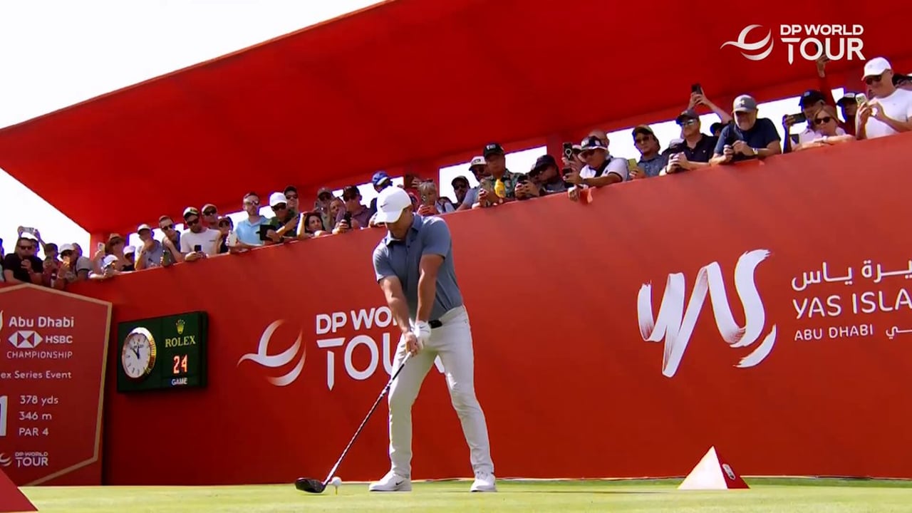 Rory McIlroys Schwung in Zeitlupe – Ein Blick auf die Technik des Golfprofis - (@DPWorldTour)
