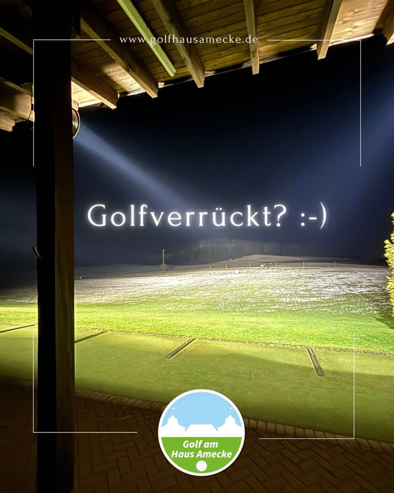 https://www.instagram.com/golfhausamecke/Flutlicht-Golf im Winter: Haus Amecke macht's möglich