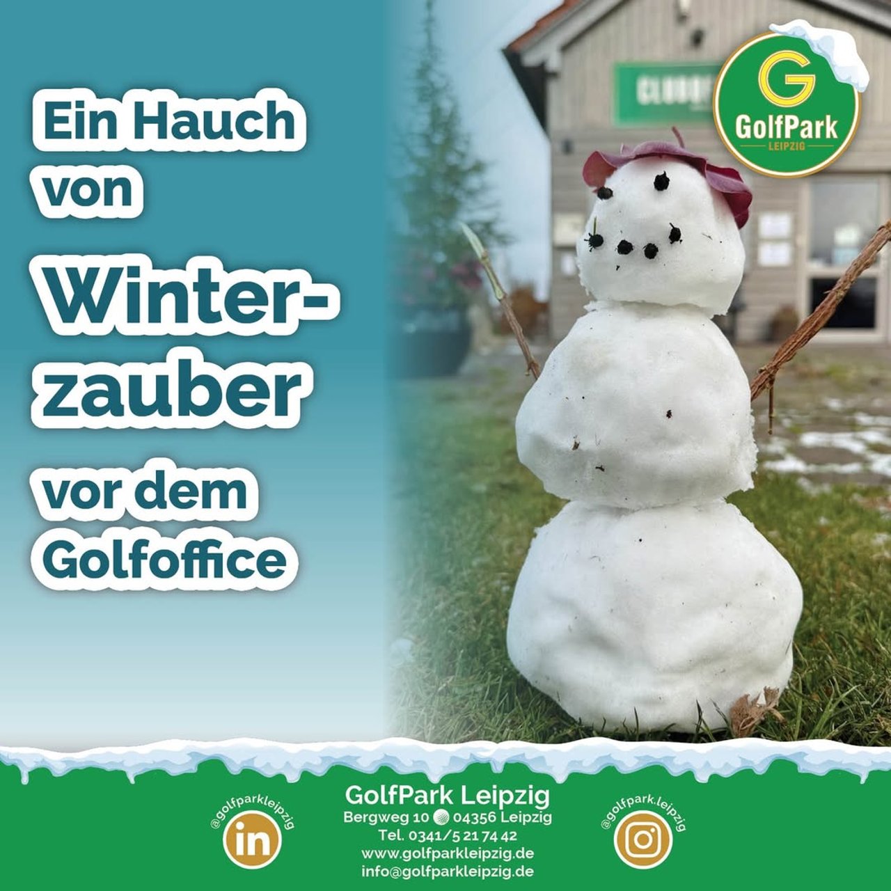 https://www.instagram.com/golfpark.leipzig/Winterlicher Besuch: Schneemann am Golfpark Leipzig entdeckt