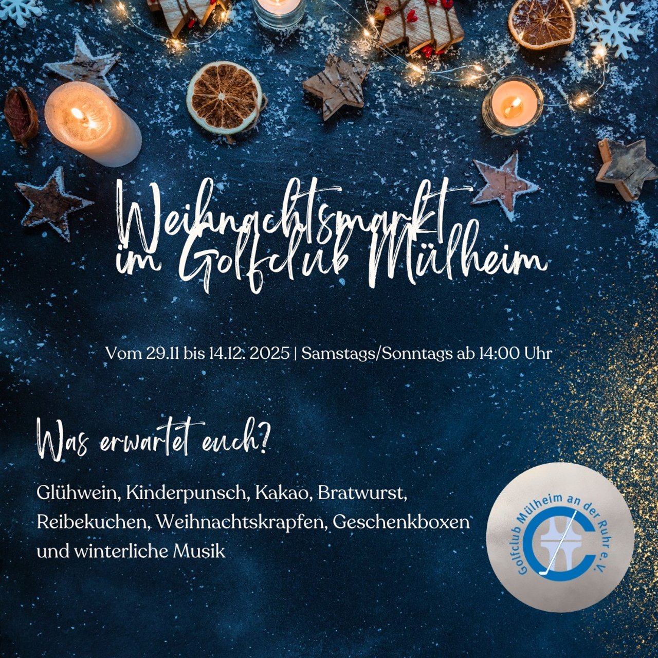 https://www.instagram.com/golfclub_muelheim/Erster Weihnachtsmarkt im GC Mülheim an der Ruhr startet 2025