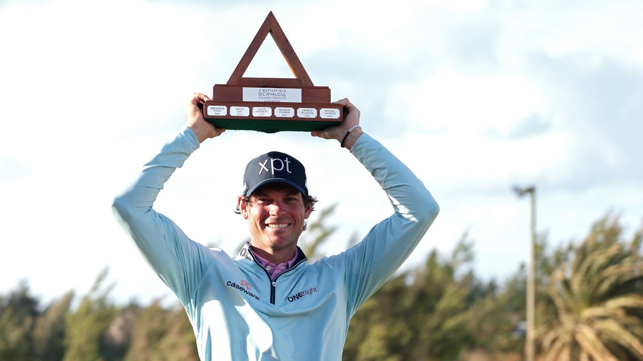 Adam Schenk feiert bei der Butterfield Bermuda Championship der PGA Tour seinen ersten Titel (Foto: Getty)