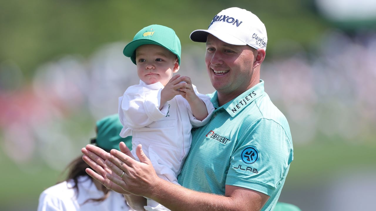 Für Sepp Straka steht Familie an erster Stelle. Hier mit seinem Sohn Leo. (Foto: Getty)