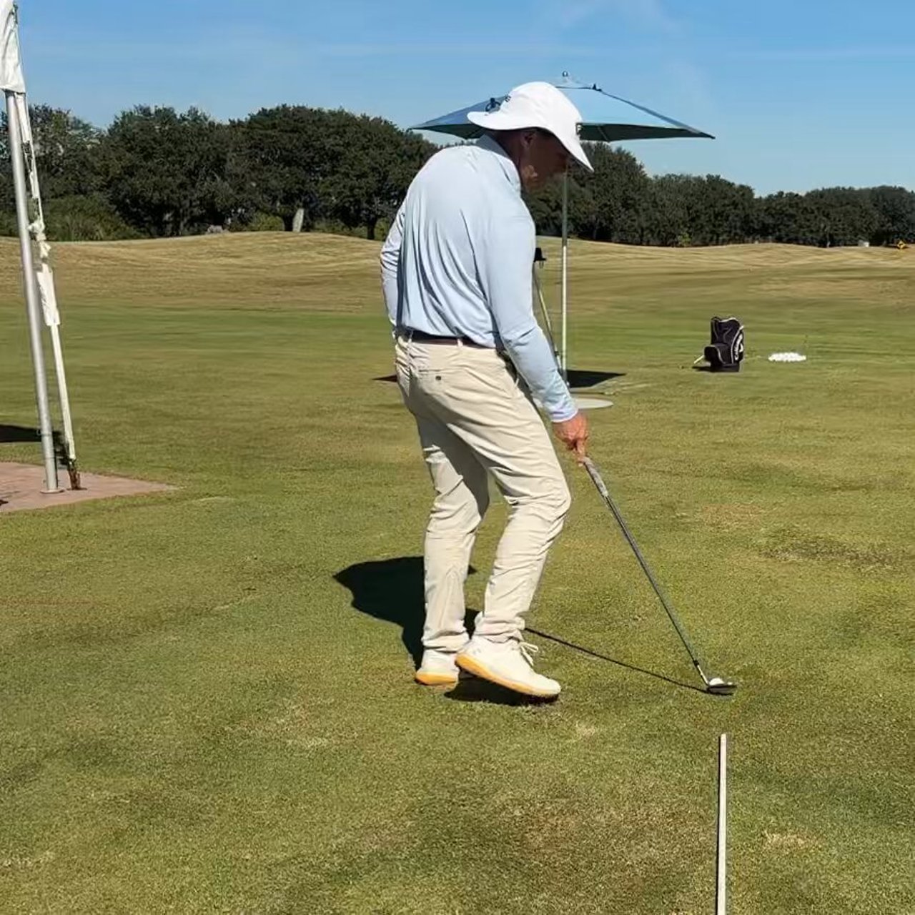 Chippen: So findest du den optimalen Abstand zum Ball - (@AndrewRiceGolf)