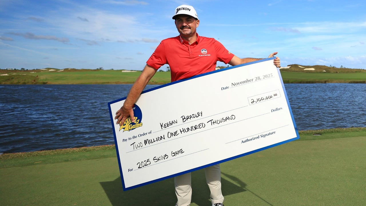 Keegan Bradley gewinnt das Skins Game. (Foto: Getty)