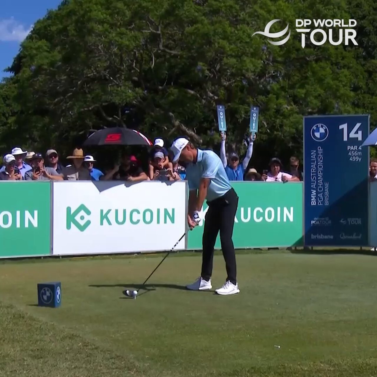 David Puig beeindruckt mit kraftvollem Drive bei der DP World Tour - (@DPWorldTour)