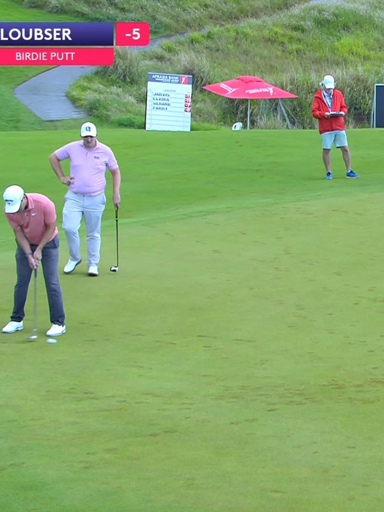 Herman Loubser beeindruckt mit starkem Putting bei der AfrAsia Bank Mauritius Open - (@Sunshine_Tour)