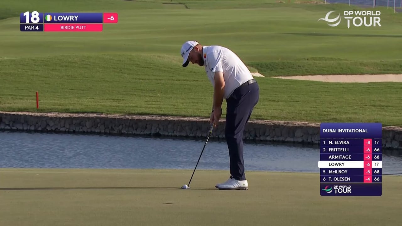 Spektakulärer Schlag bei der Dubai Invitational begeistert Golfwelt - (@DPWorldTour)