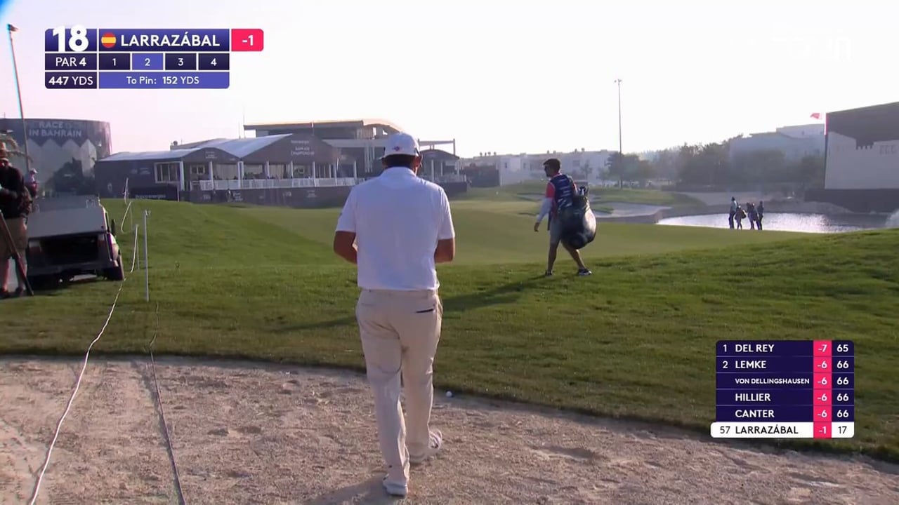 Beeindruckende Ballrettung von Pablo Larrazábal beim Bapco Energies Bahrain Championship - (@DPWorldTour)