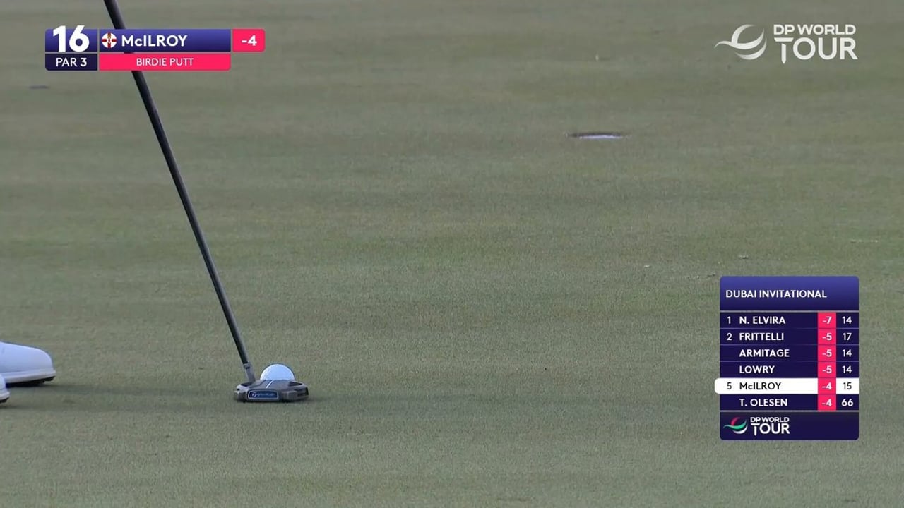 Rory McIlroy mit starkem Birdie beim Dubai Invitational - (@DPWorldTour)