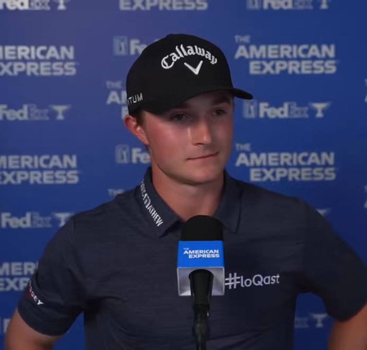 Blades Brown teilt Führung mit Scottie Scheffler bei American Express - (@flushingitgolf)