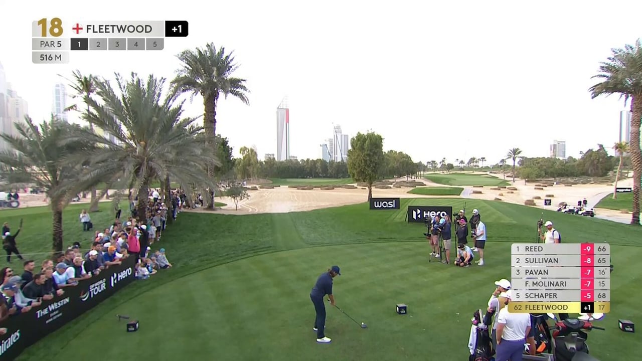 Tommy Fleetwood sichert sich den Cut beim Hero Dubai Desert Classic - (@DPWorldTour)