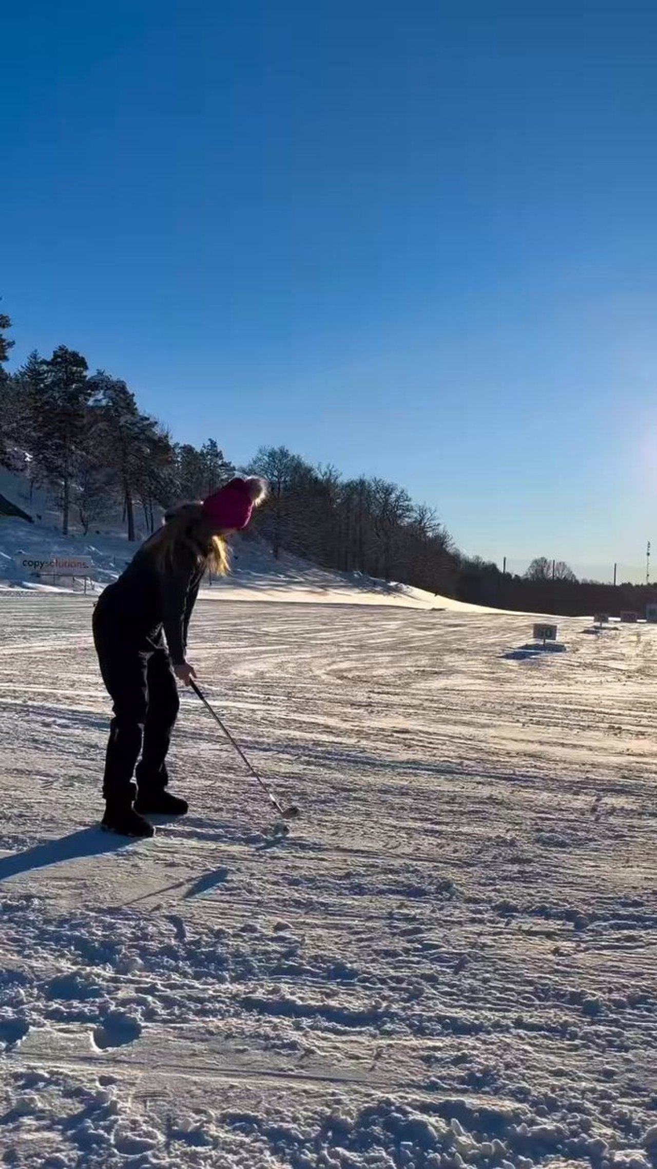 Wintergolf in Schweden: Faszinierende Einblicke von der Ladies European Tour - (@LETgolf)