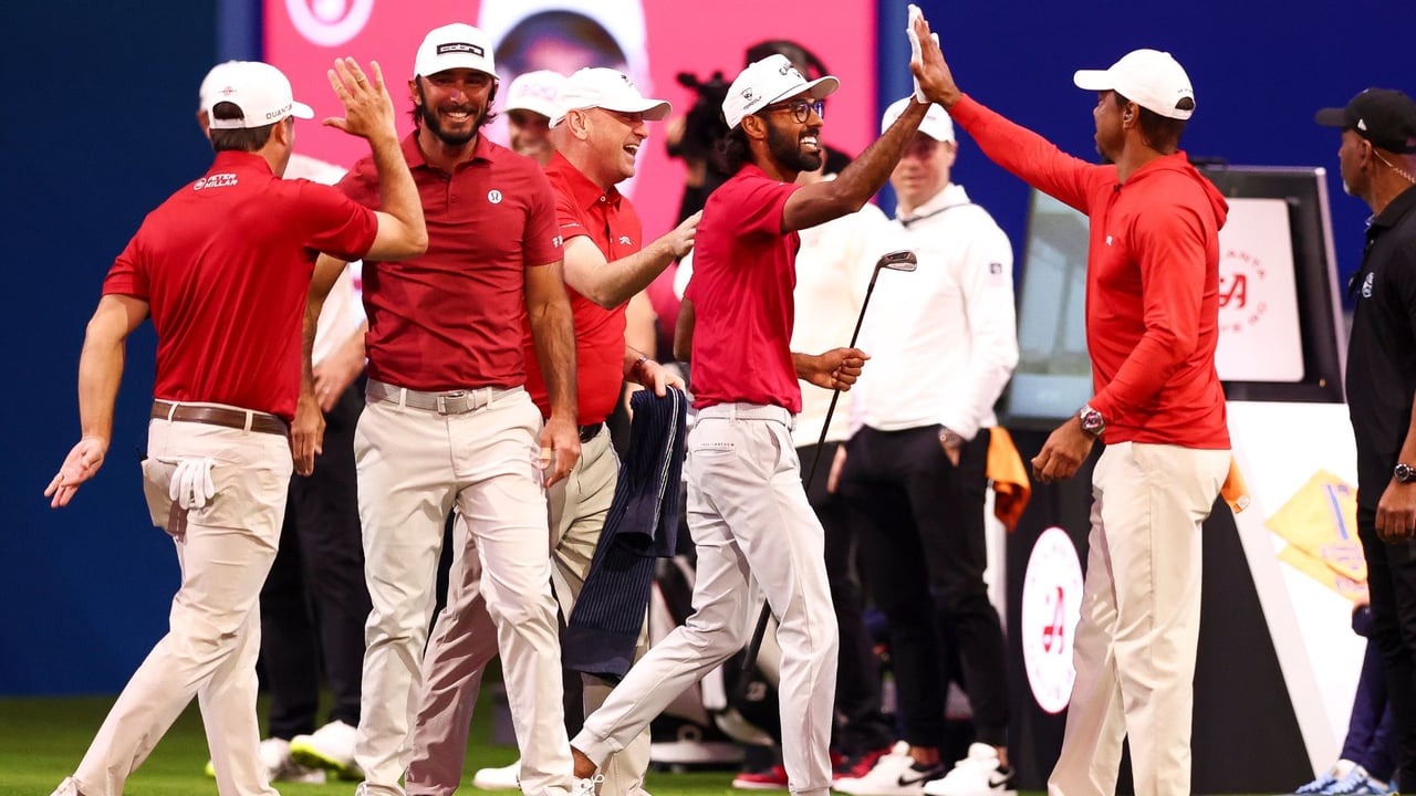 Jupiter Links feiert ihren ersten Sieg der laufenden TGL Saison mit einem 8:6 gegen Atlanta Drive (Foto: TGL)