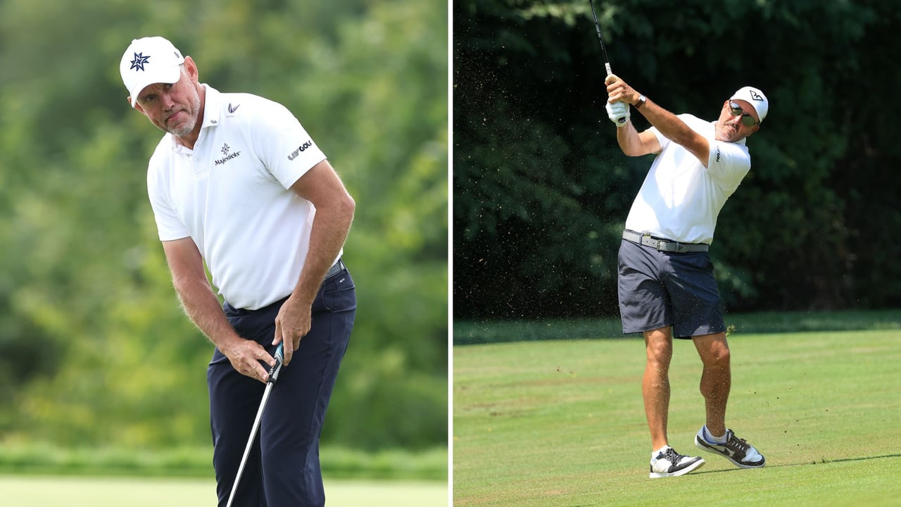 Lee Westwood und Phil Mickelson verpassen LIV Golf Auftakt in Riad. (Fotos: Getty)