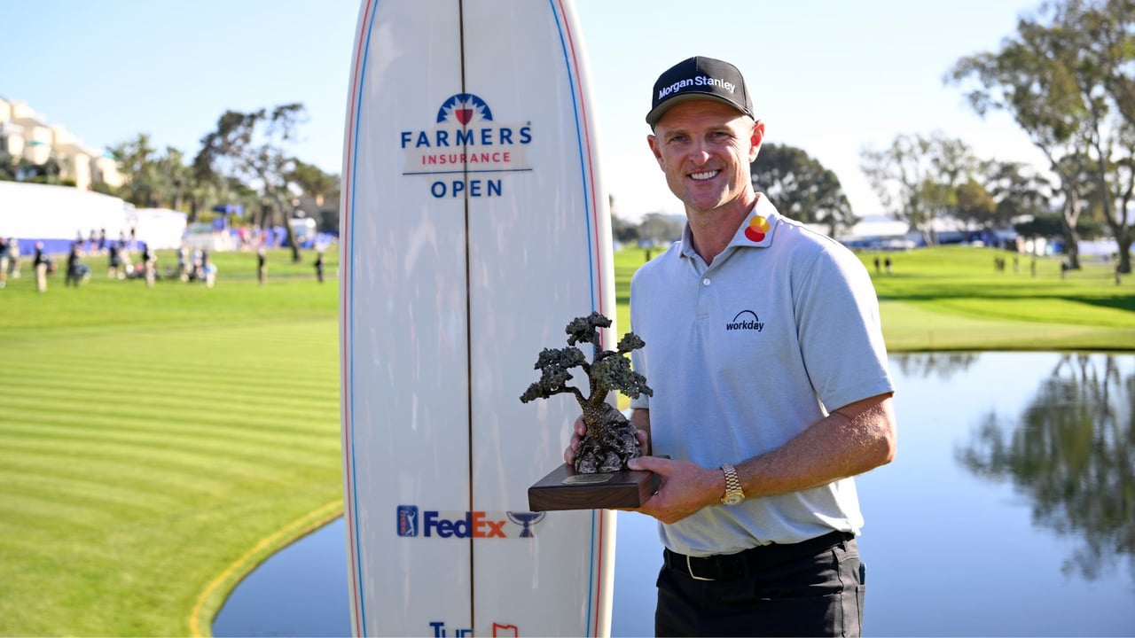 Justin Rose gewinnt die Farmers Insurance Open 2026 der PGA Tour. (Foto: Getty)
