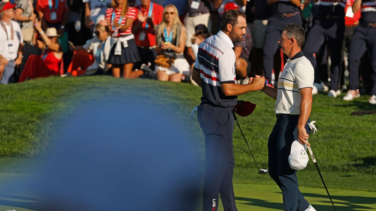 Platz eins und zwei der Weltrangliste: Scottie Scheffler und Rory McIlroy. (Foto: Getty)