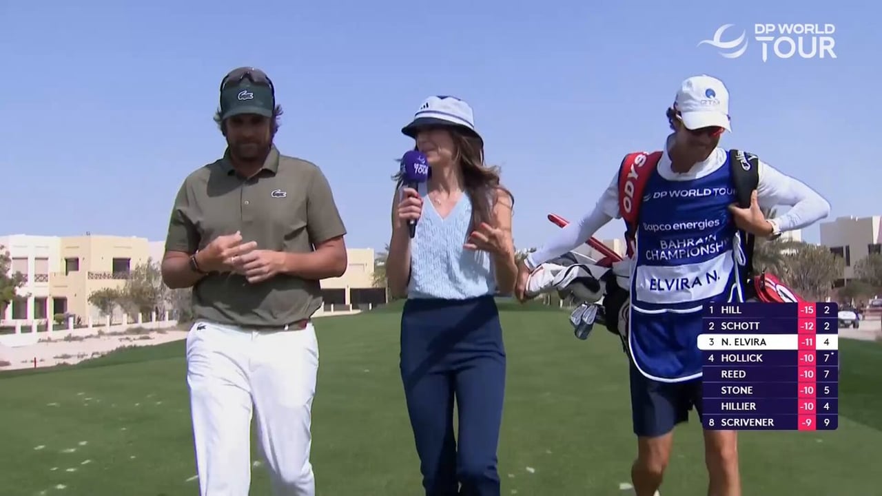 Nacho Elvira über die enge Beziehung zu seinem Caddie David Morago - (@DPWorldTour)