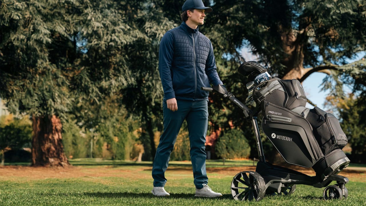 Motocaddy stellt seine neue M7-Golftrolley-Serie vor. (Foto: Motocaddy)