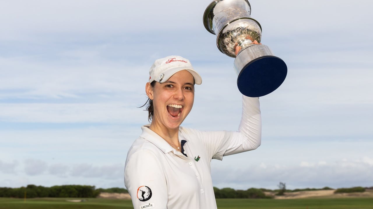 Agathe Laisné erkämpft sich mit einer starken Finalrunde ihren ersten LET Titel. (Foto: Tristan Jones/ LET)