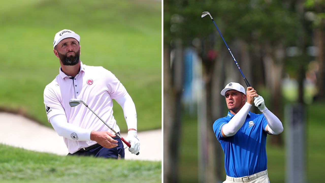Jon Rahm und Bryson DeChambeau mit starken Starts bei LIV Golf Singapore (Fotos: Getty)