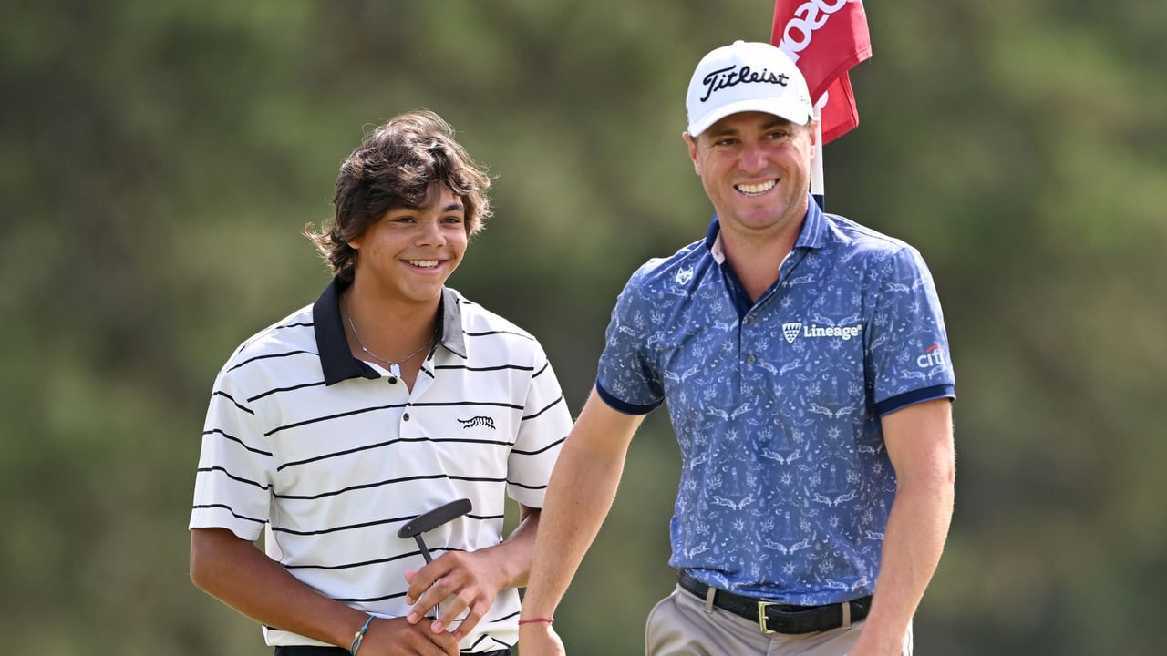 Justin Thomas möchte Mentor für Charlie Woods sein. (Foto: Getty)