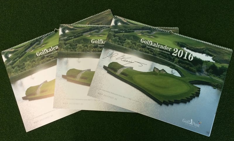 Ab sofort lieferbar: Der Golfkalender 2016