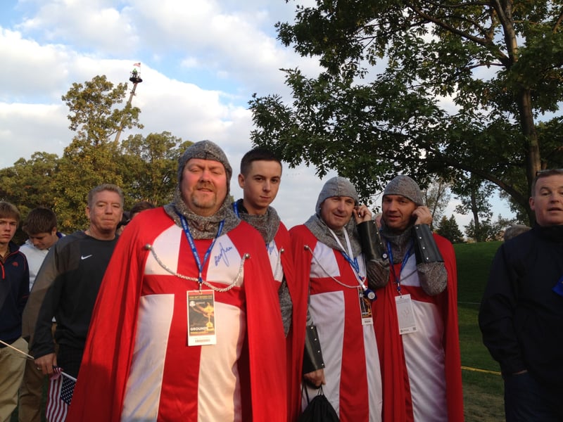 Golfverrückte Fans in Medinah beim Ryder Cup