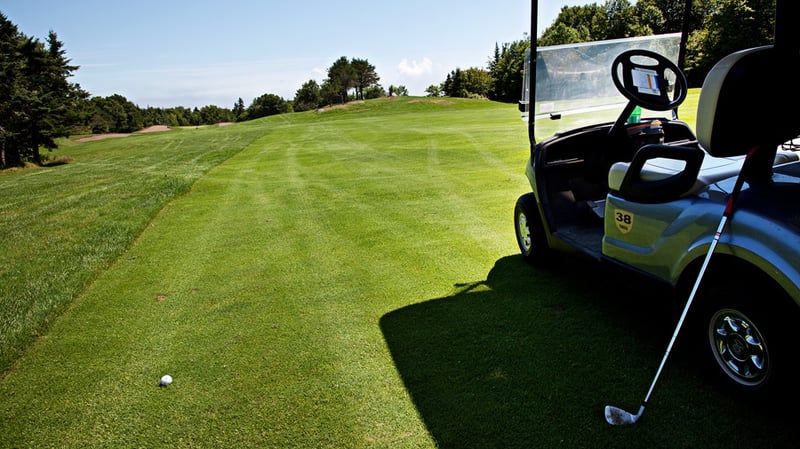 Golfschwung in der Golfreise