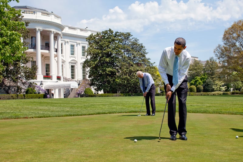 Obama golft