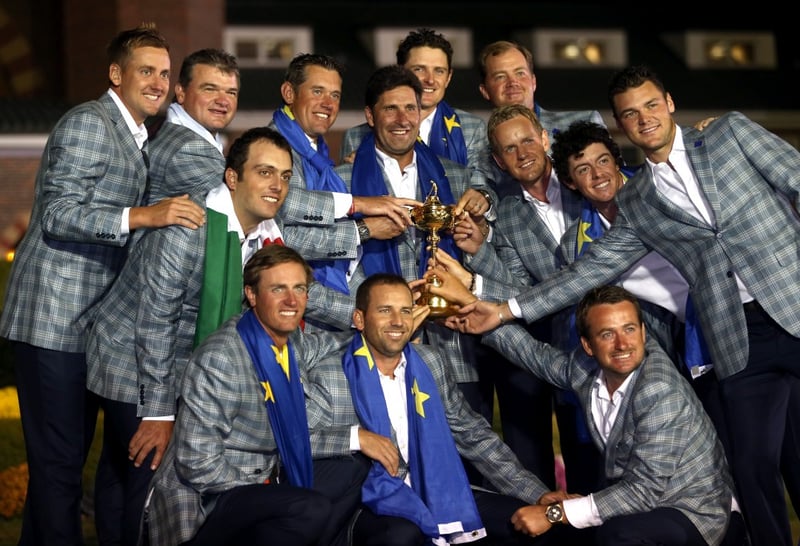 Das europäische Ryder-Cup-Team mit Martin Kaymer