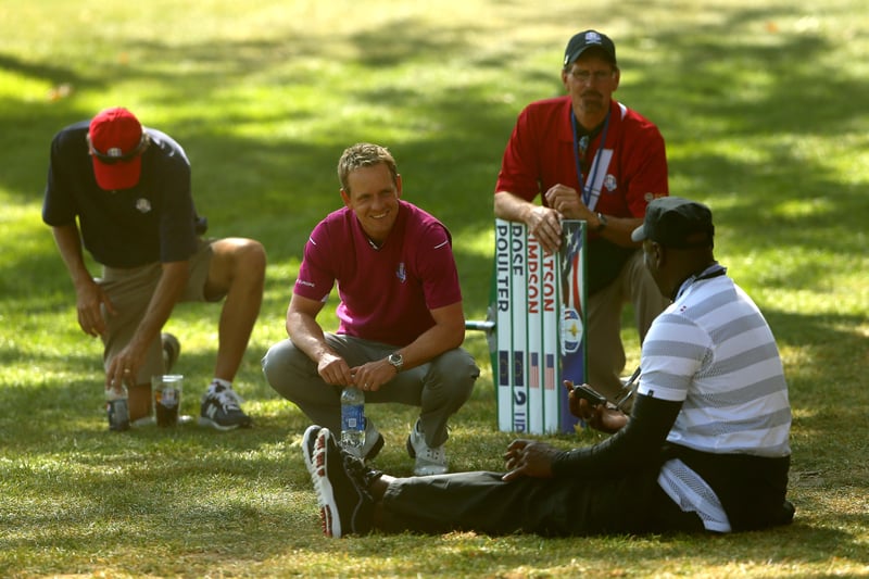 Luke Donald und Michael Jordan