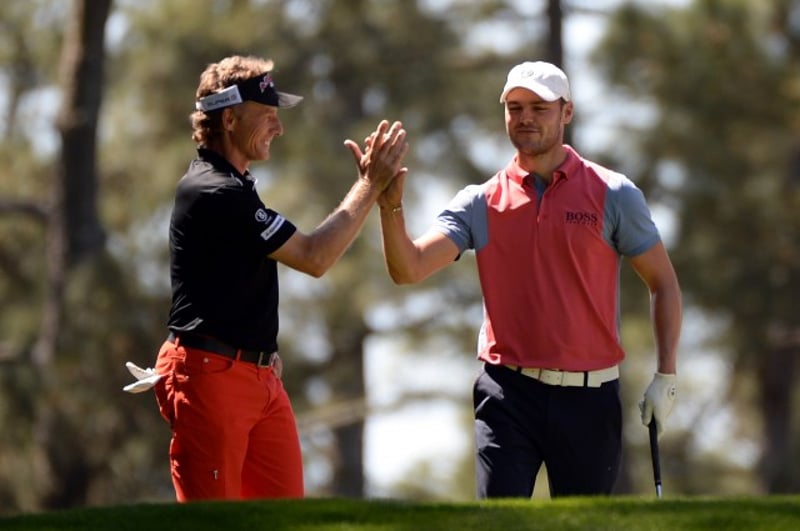 Martin Kaymer und Bernhard Langer