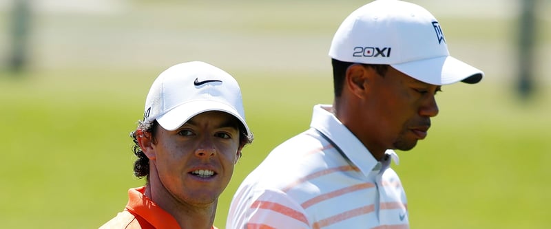 Rory McIlroy bei US Open im Flight mit Woods und Scott