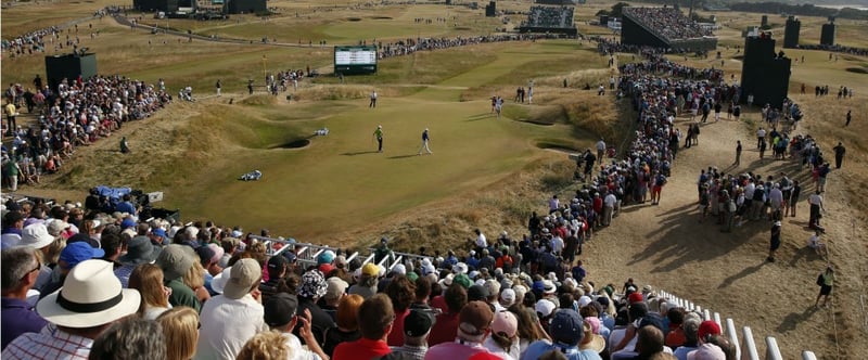 Die Fahnenpositionen des Finaltags der British Open