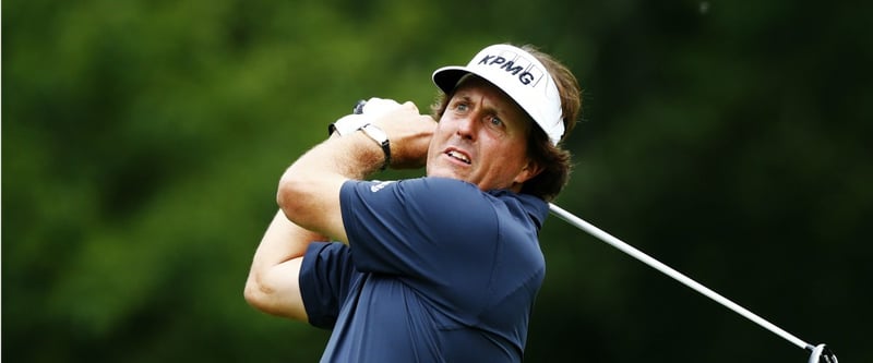 Phil Mickelson „fliegt“ bei der Deutsche Bank Championship