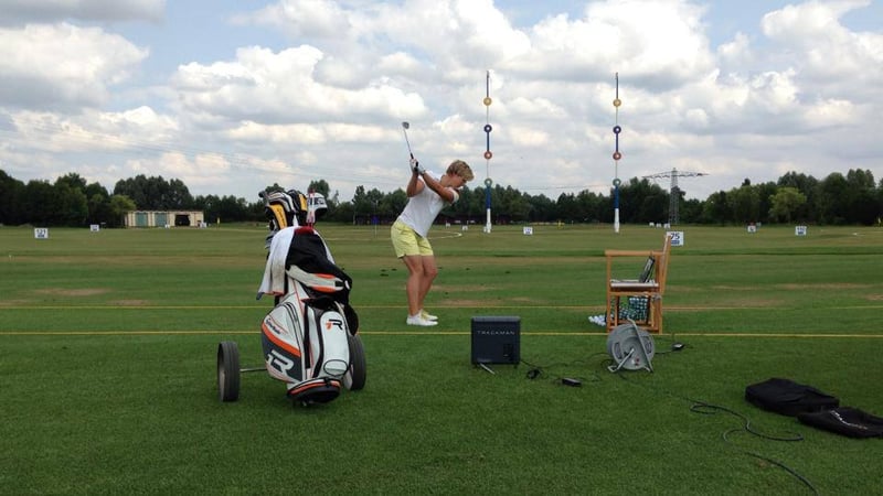 Ann-Kathrin Lindner bei der Hero Women’s Indian Open in Neu Delhi