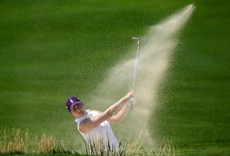 Caroline Masson auf der Suche nach ihrer Form bei der Mizuno Classic.