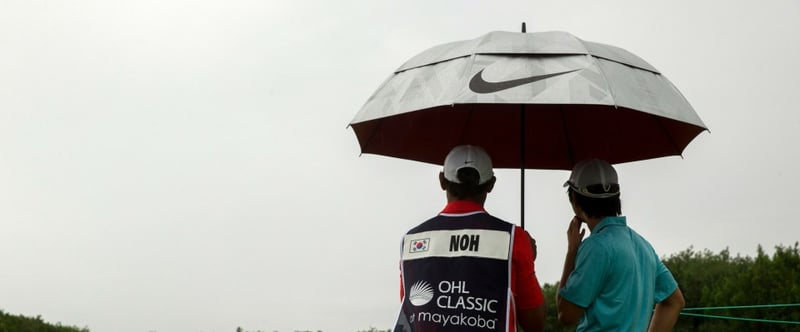 Unwetter bei der OHL Classic at Mayakoba 2013.