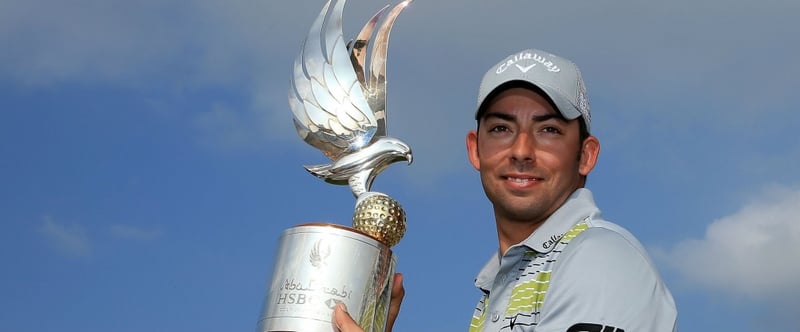 Der Spanier Pablo Larrazabal gewinnt die Abu Dhabi HSBC Championship 2014