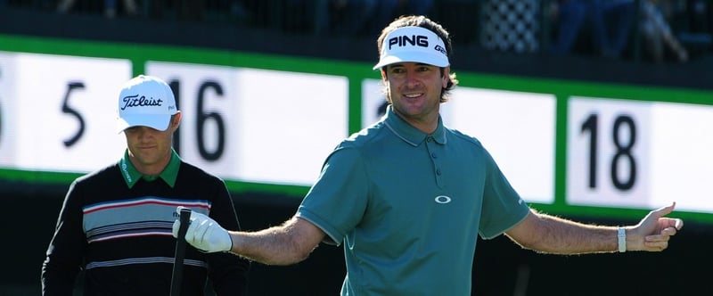 Bubba Watson liegt bei der Waste Management Phoenix Open nach dem Moving Day an der Spitze des Feldes (Foto: Getty).