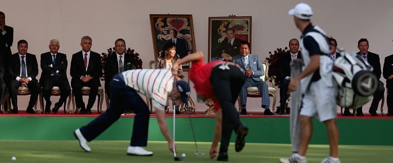 Bei der Trophée Hassan II in Marokko wird unter den Augen des Prinzen und seiner Gefolgschaft geputtet. (Foto: Getty Images)