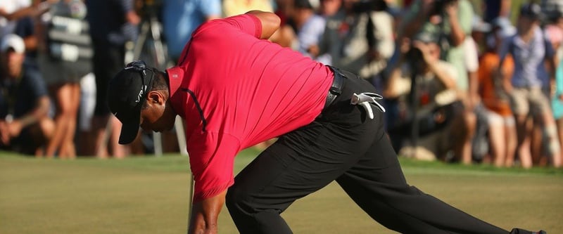 Tiger Woods und der Rücken: Seine Masters-Teilnahme ist weiter fraglich. (Foto: Getty)