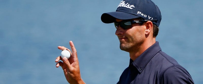 Adam Scott egalisierte am ersten Tag des Arnold Palmer Invitational den Platzrekord und lag deutlich in Führung (Foto: Getty)