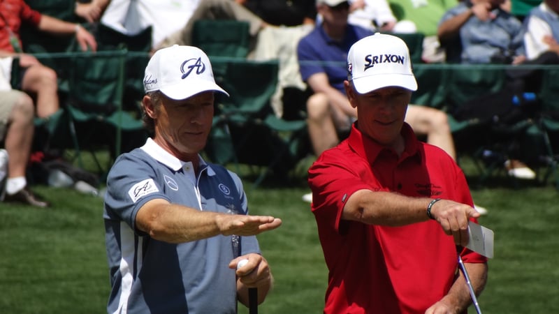 Bernhard Langer und Larry Mize