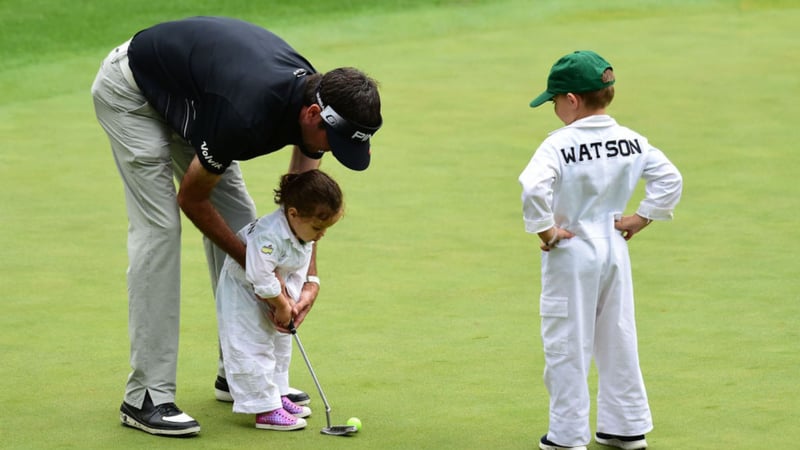 Spaß und Freude beim Par-3-Contest am Mittwoch vor dem US Masters. (Foto: Getty)