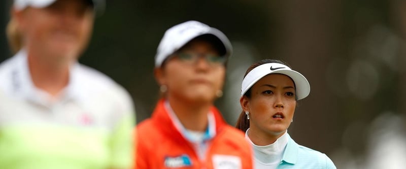 An Tag eins bleibt nur der Blick nach oben - Michelle Wie (T24) und Lydia Ko (T2) konnten Karine Icher an der Spitze nichts entgegensetzen. (Foto: Getty)