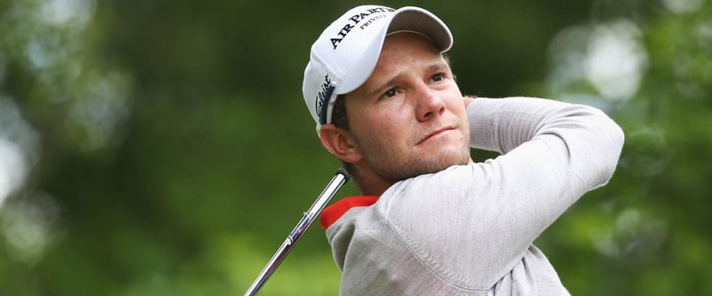 Maximilian Kieffer erwischte bei der BMA PGA Championship einen schwachen Start ins Turnier und spielte am ersten Tag zwei über Par.