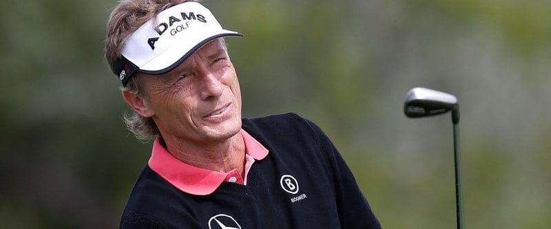 Bernhard Langer startete bei der Senior PGA Championship am ersten Tag mit einem Platz in den Top 20.